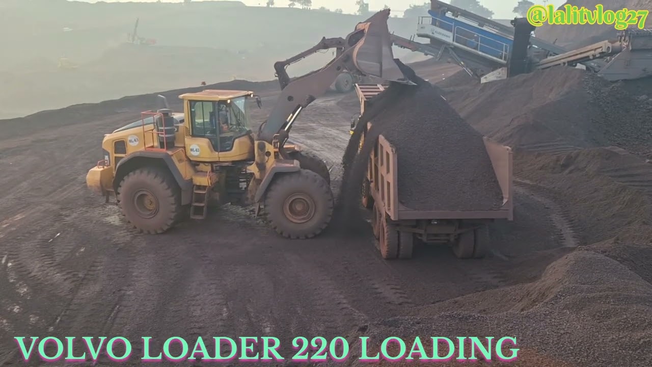 Volvo loader 220 loading truck  || @lalitvlog27