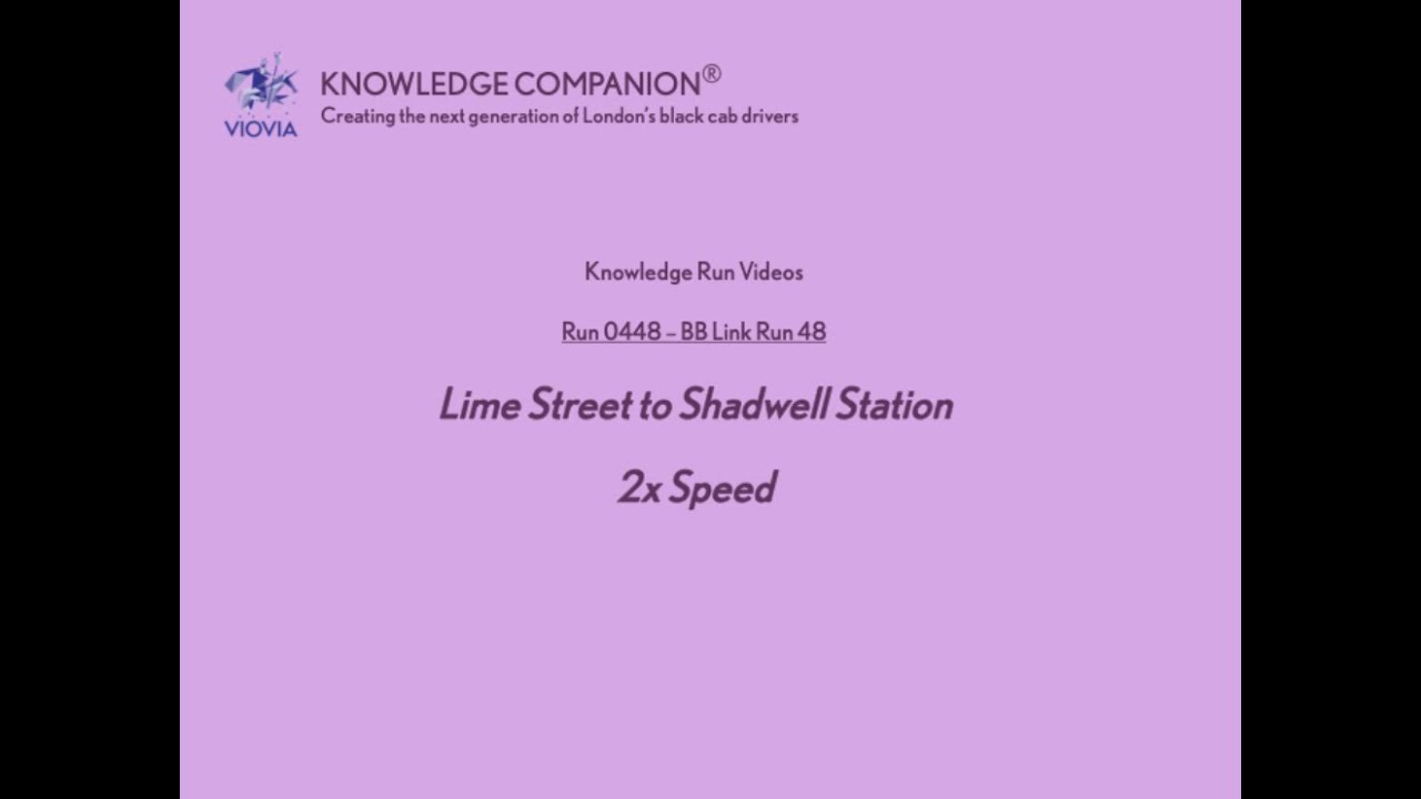 A tricky little link run!  Lime Street to Shadwell Station.