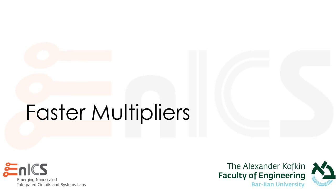 VLSI - Lecture 10d: Fast Multipliers