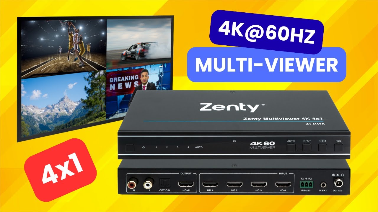 Лучший 4K@60Hz 4x1 мультипросмотрщик в 2026 году!