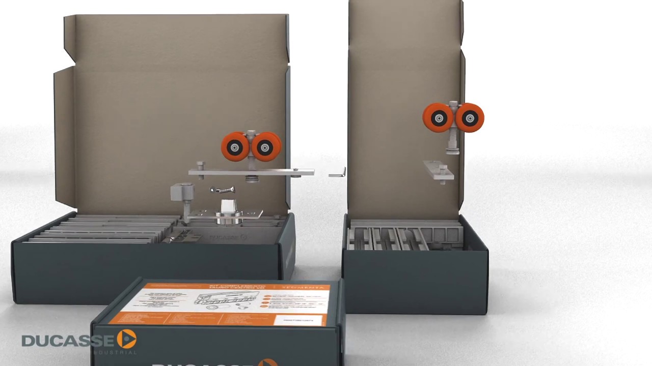 Sistema corredizo para puertas colgantes de Vidrio Tauro