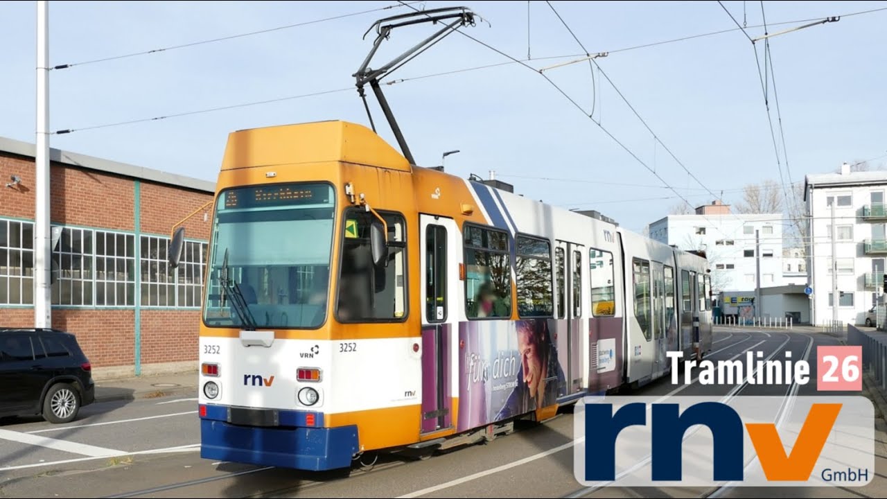 rnv | Mitfahrt Tram 26: Heidelberg-Technologiepark - Kirchheim | Duewag M8C