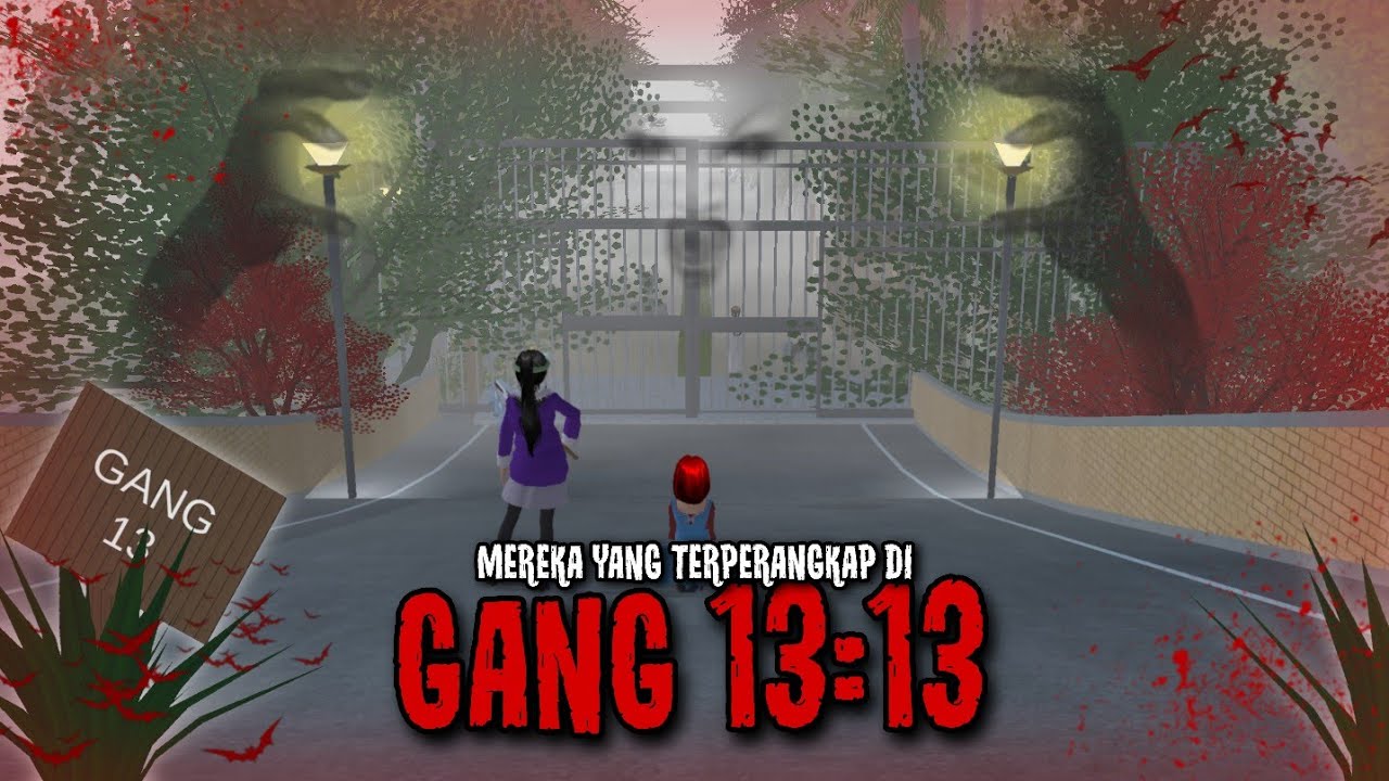 MEREKA YANG TERPERANGKAP DI GANG 13:13 || HORROR MOVIE SAKURA SCHOOL SIMULATOR