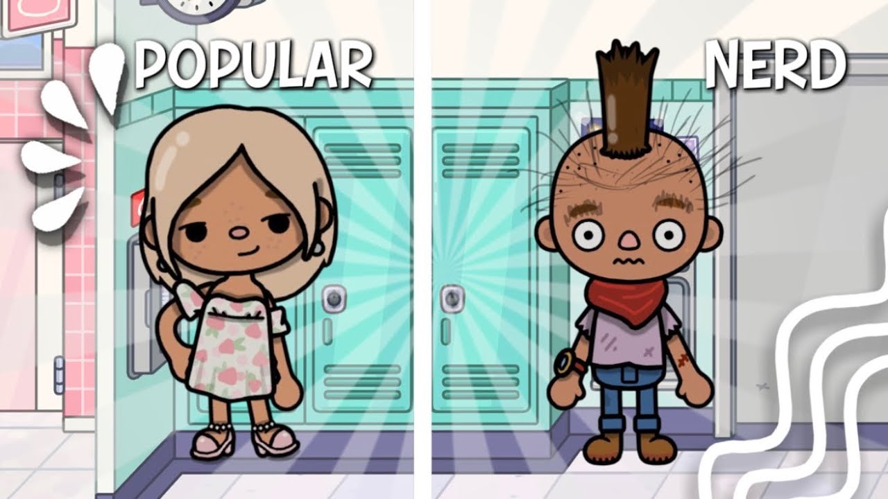 NERD to POPULAR! | voiced 🎙️| tocaboca roleplay 