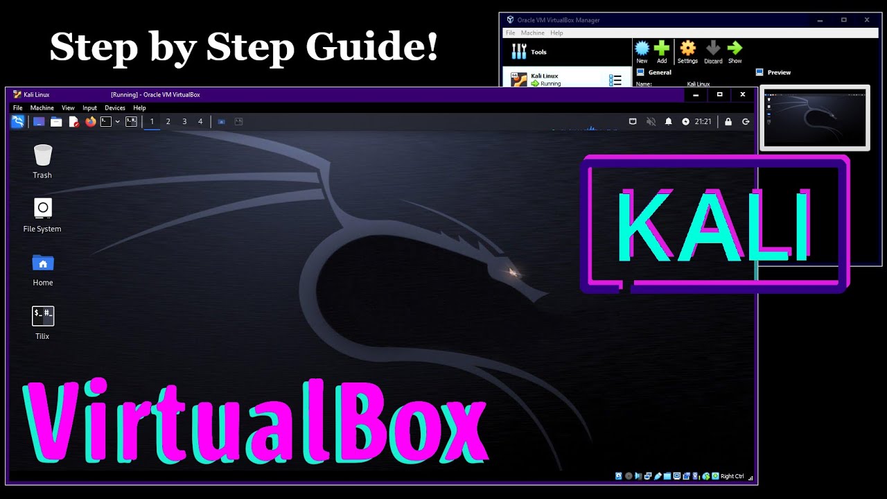 Как: Установка VirtualBox с гостевой виртуальной машиной Kali Linux