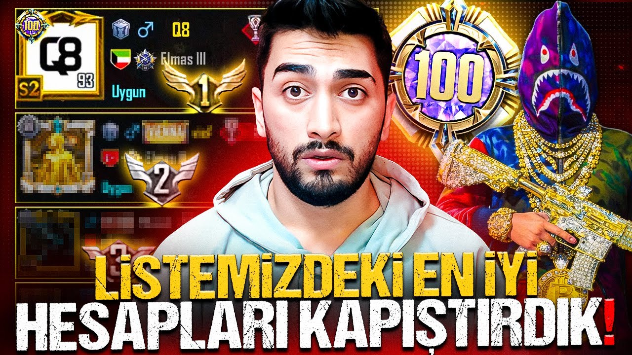 Q8 ?? LİSTEMİZDEKİ EN ZENGİN HESAPLARI KAPIŞTIRDIK! | PUBG Mobile