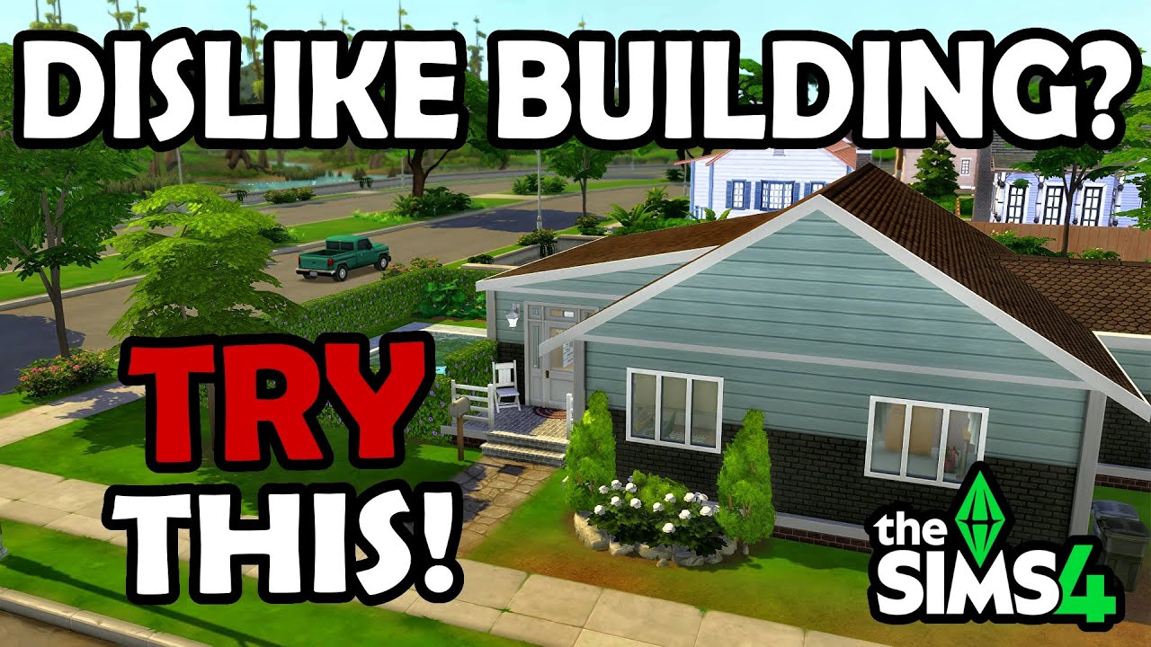 How To Build A House If You Don't Like Building! | The Sims 4 Styled Rooms