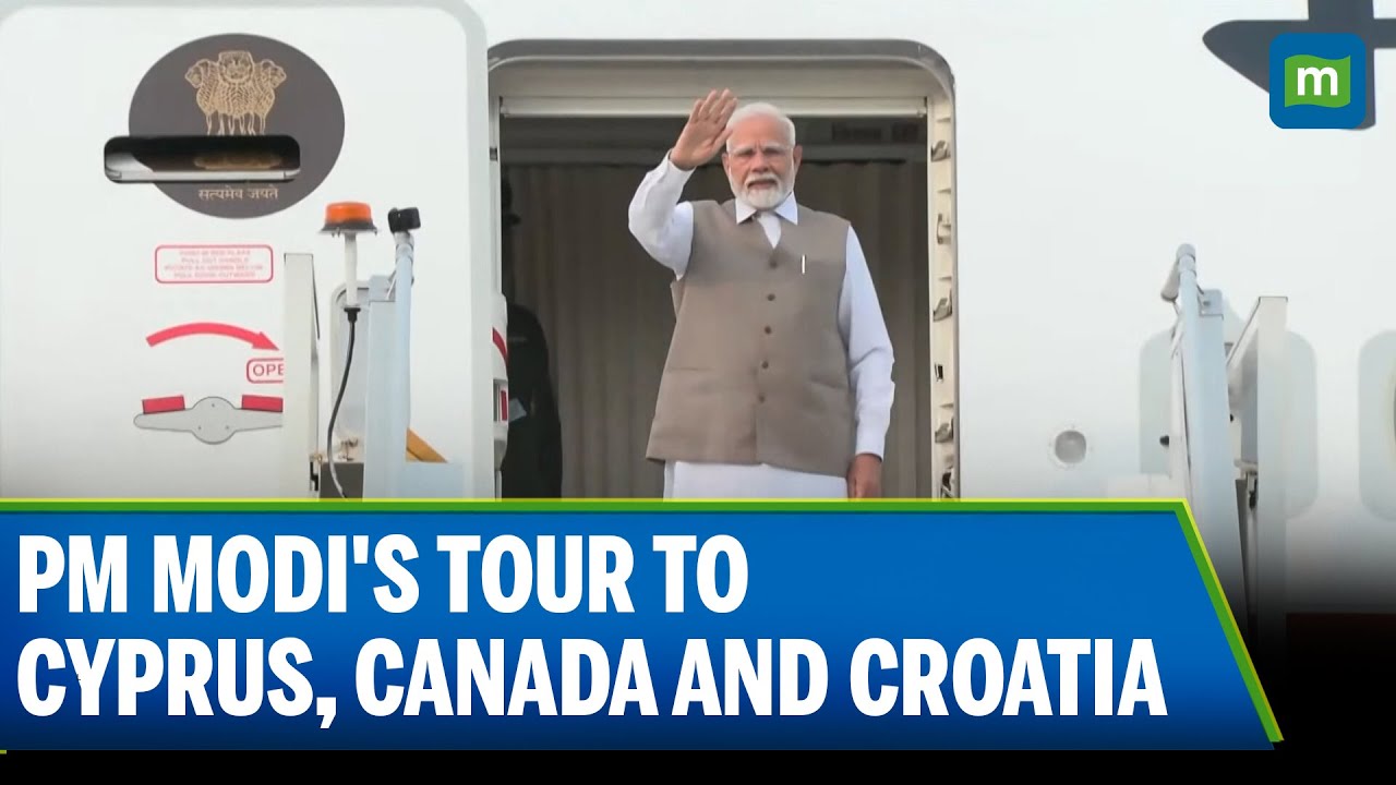 PM Modi embarks on 3-nation tour to Cyprus, Canada and Croatia