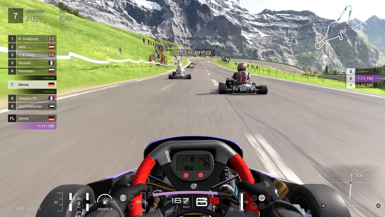Gran Turismo 7 | Daily Race | Eiger Nordwand | Gran Turismo Racing Kart 125 Shifter | Cockpit