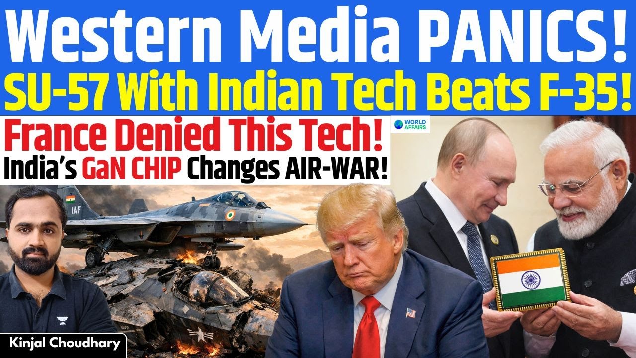 Western Media Alarmed: SU-57 With Indian Avionics Beats F-35! Virupaksha AESA GaN Radar Tech! Kinjal