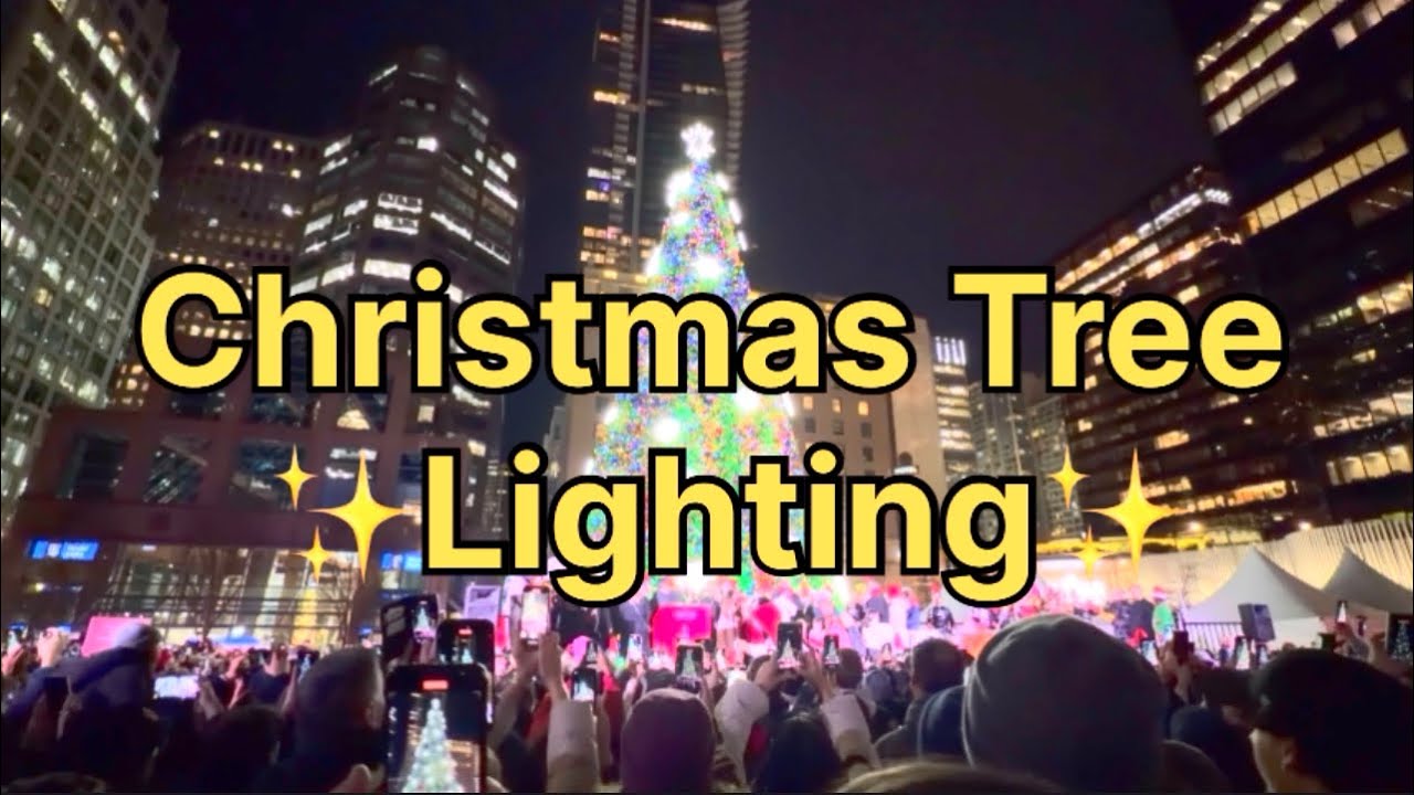 Christmas Tree Lighting✨🎄 in Vancouver🇨🇦
