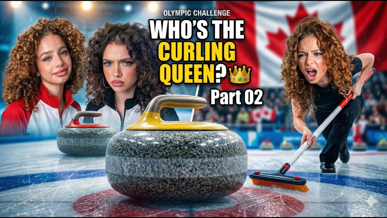 Kalogeras Sisters Take on CURLING in Shocking Olympic Sports Challenge | Part 02