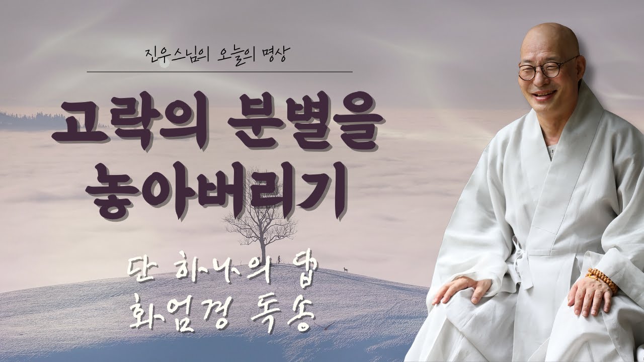 나의 삶의 목적은 무엇인가 — 단 하나의 답 - 화엄경독송 #오늘의명상#진우스님#삶의목적