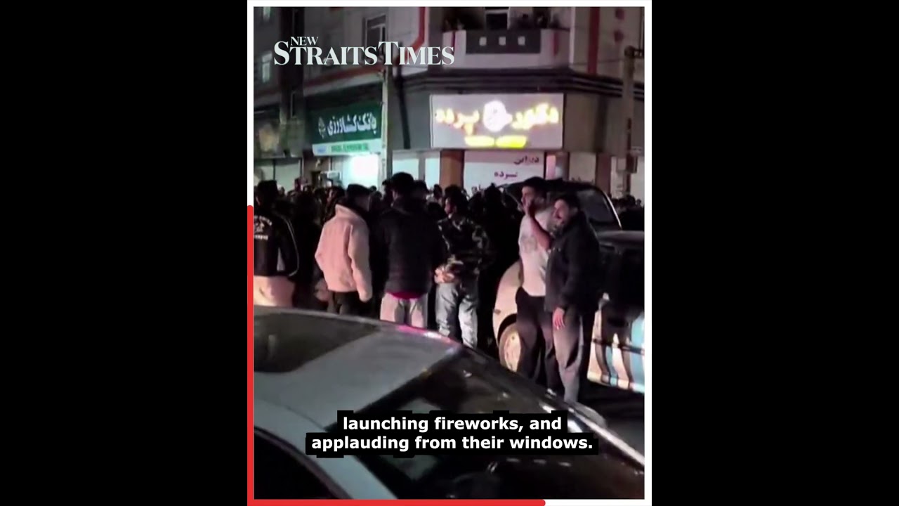 Iranians celebrate after reports of Khamenei death