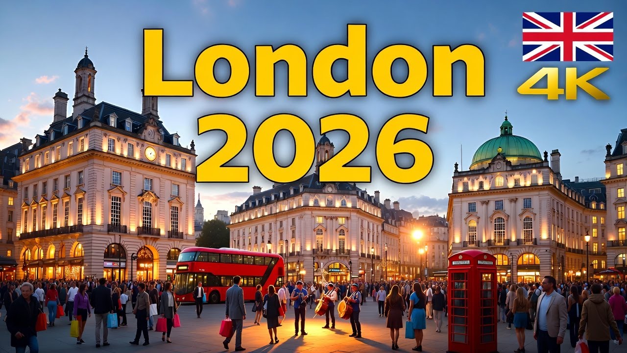 LONDON CITY TOUR 2026 | Piccadilly Circus to St James’s Sunset Walk  | 4K UHD