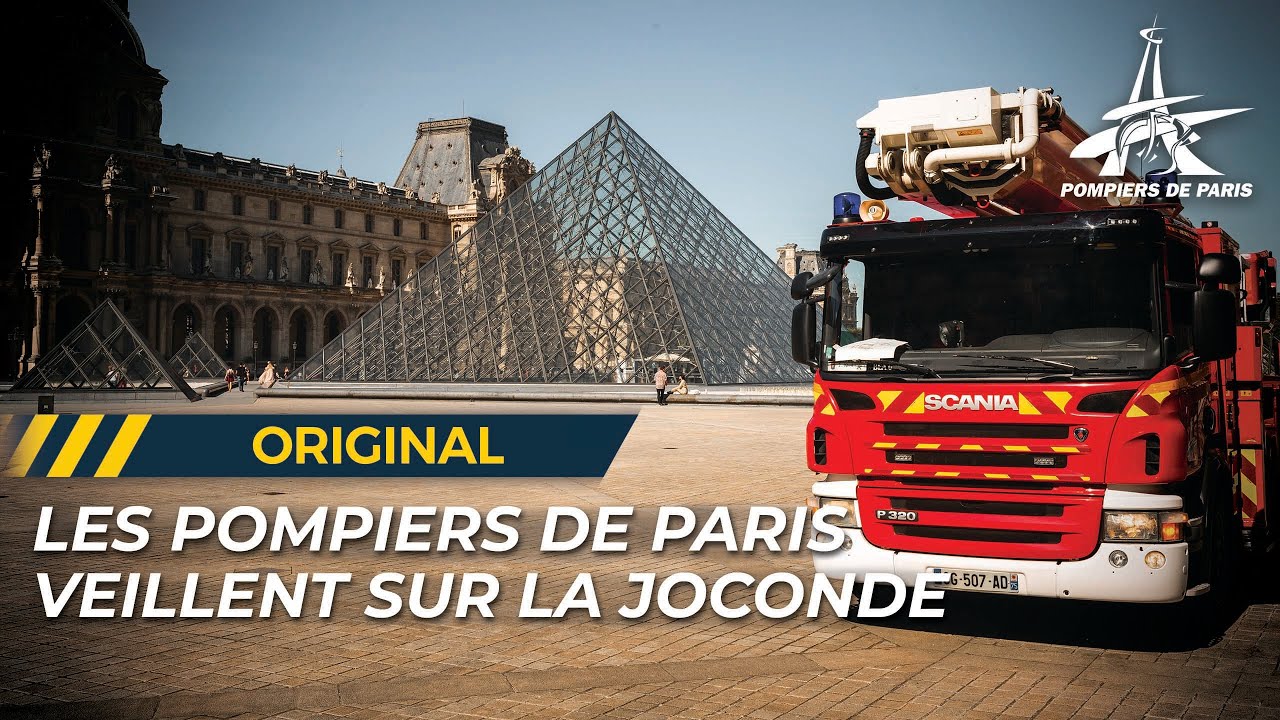 CES POMPIERS DE PARIS QUI PROTÈGENT LE LOUVRE