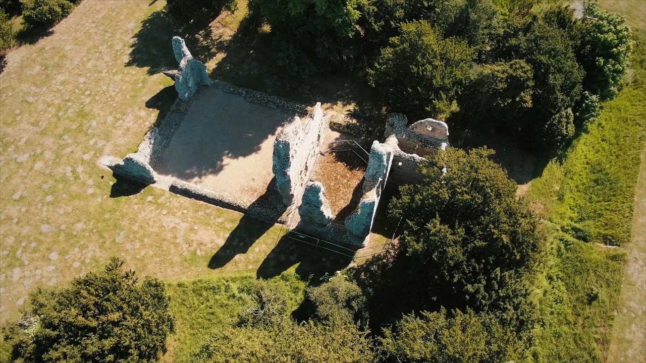 Weeting Castle medieval manor house ruins.