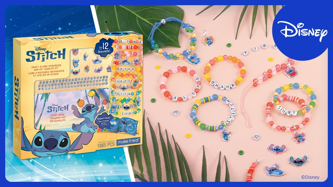 Craft & Play with Disney’s Stitch Storybook + DIY Jewelry Kit! 🐾💖