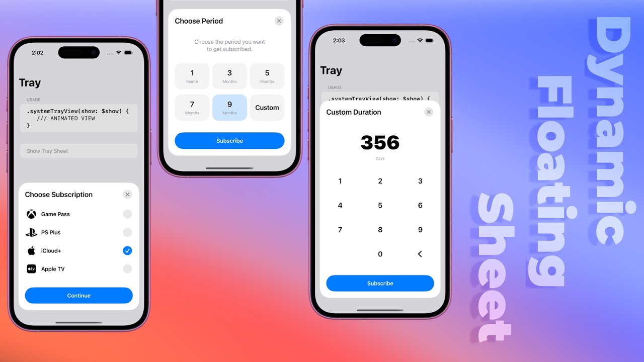 Dynamic Floating Sheets Like Family App - Animations - SwiftUI - Xcode 16