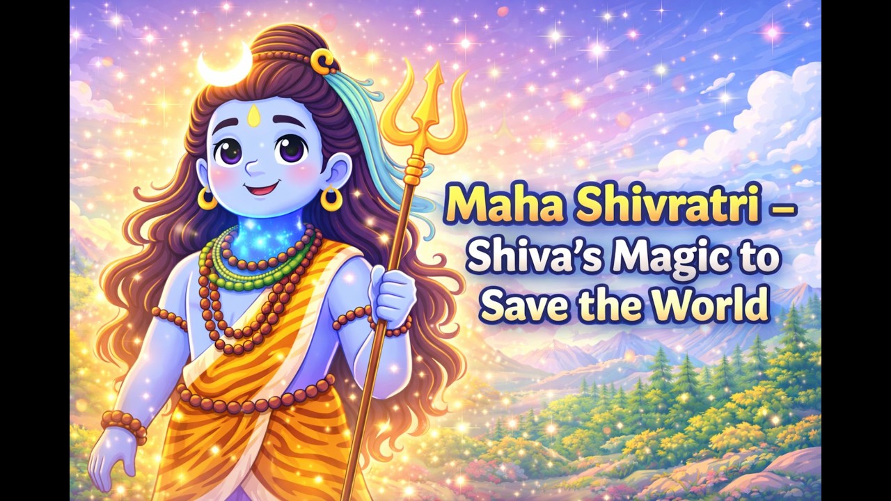Shiva's Magic To Save The World | Story Talks by Arna | #kids #mahadev #mahashivratri #kidslearning