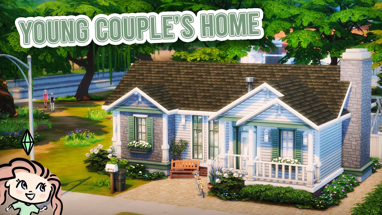 Young Couple's Home 🧑🏼‍❤️‍💋‍🧑🏽 || The Sims 4 Speed Build
