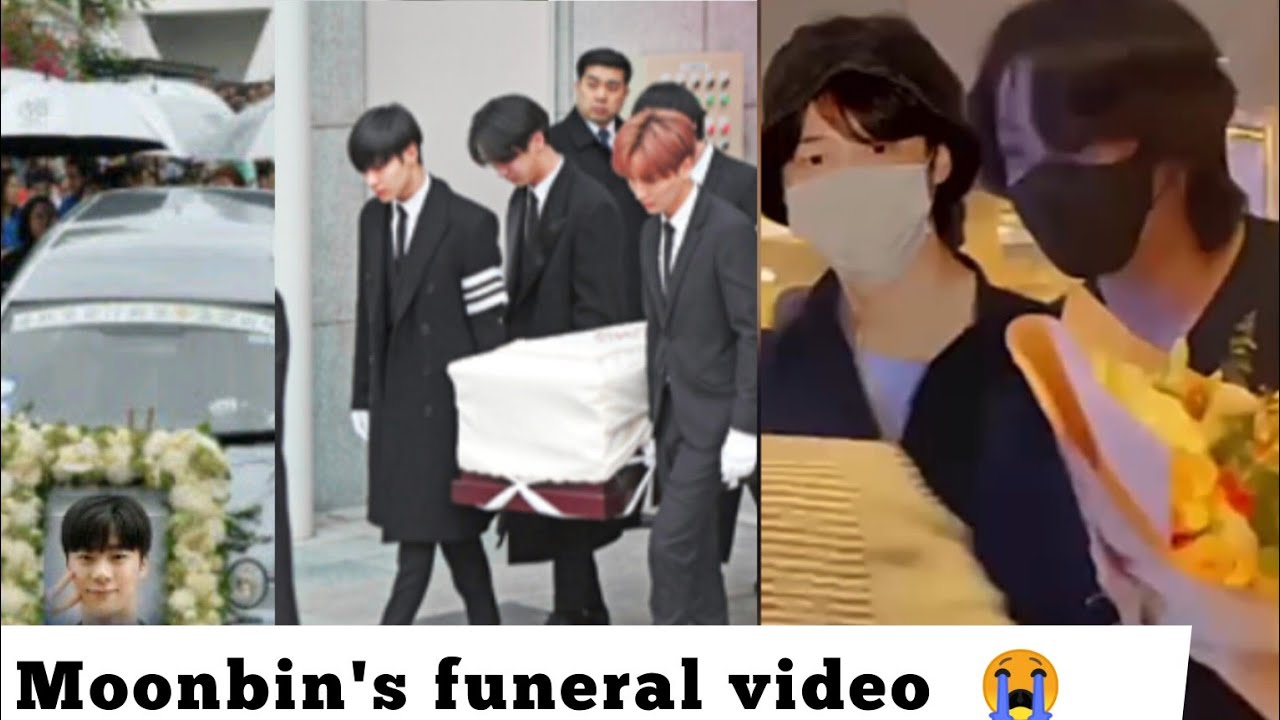 last moments of moonbin's funeral 😭🥀