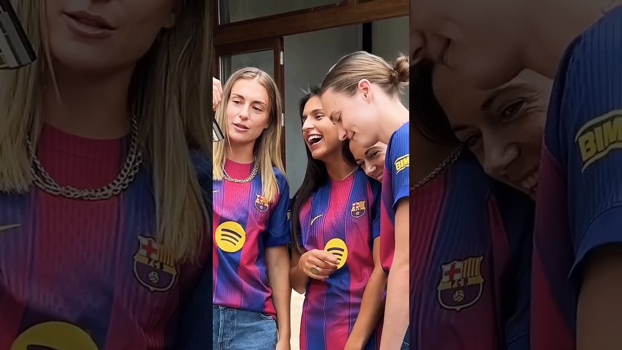 Family🥰💙❤️ #fcbfemeni #alexiaputellas #aitana #graham #kikanazareth #jana #salma #barcelona #barca