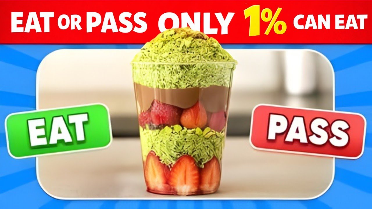EAT or PASS? 🤢🍫 The Most VIRAL Food Choices Ever! | Would You Rather Food Challenge | Hawk Quiz