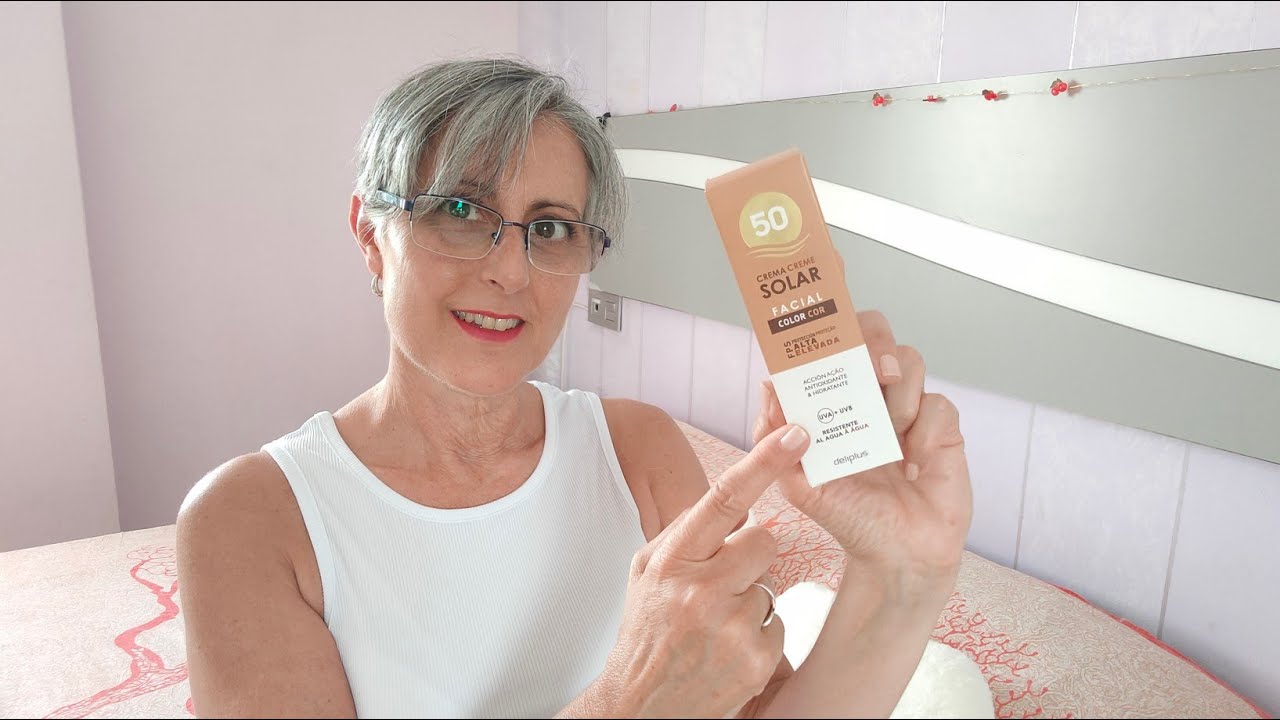 Crema solar facial color #deliplus(resistente al agua) 💧