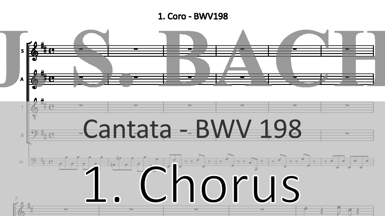 BWV198/1. Chorus - Lass, F&uuml;rstin, lass noch einen Strahl