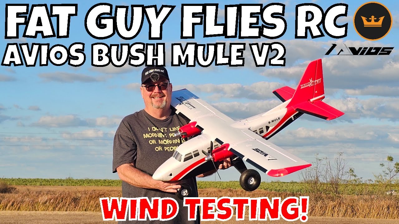 AVIOS BUSH MULE V2 WIND TESTING by FGFRC #aviation #rcairplane #rc