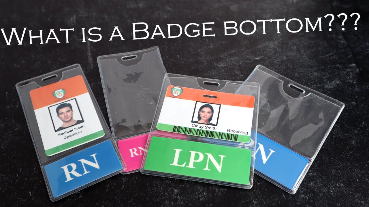What is a Badge BOTTOM?  Badge Holder and Badge Buddy IN ONE!! - Protect Your Badge & Show Your Role
