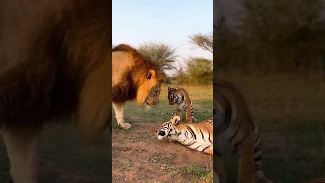 The Little Tiger’s Powerful Toot That Knocked Over a Big Lion