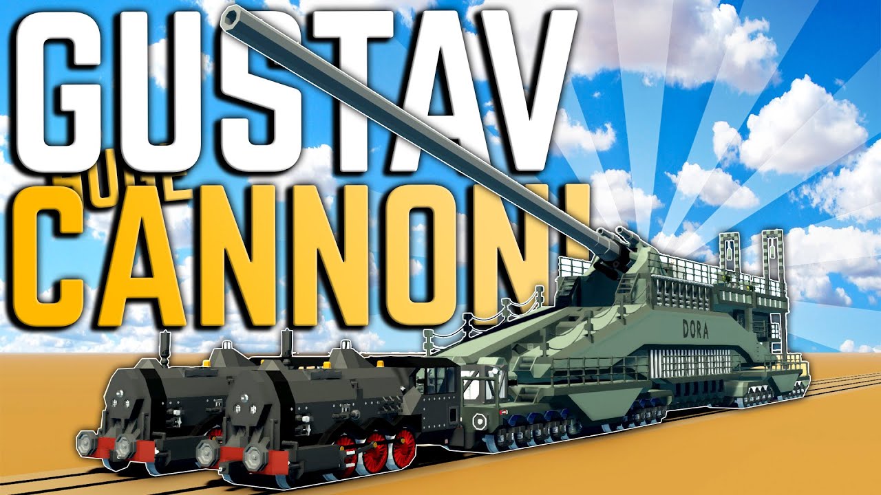 ГИГАНТСКАЯ ДВИЖУЩАЯСЯ ЖЕЛЕЗНОДОРОЖНАЯ ПУШКА ГУСТАВА в Штормворксе!