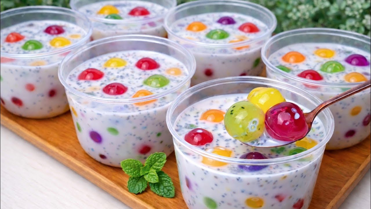FRUIT JELLY BALL, KUAHNYA CREAMY COCOK JADI TAKJIL BUKA PUASA 