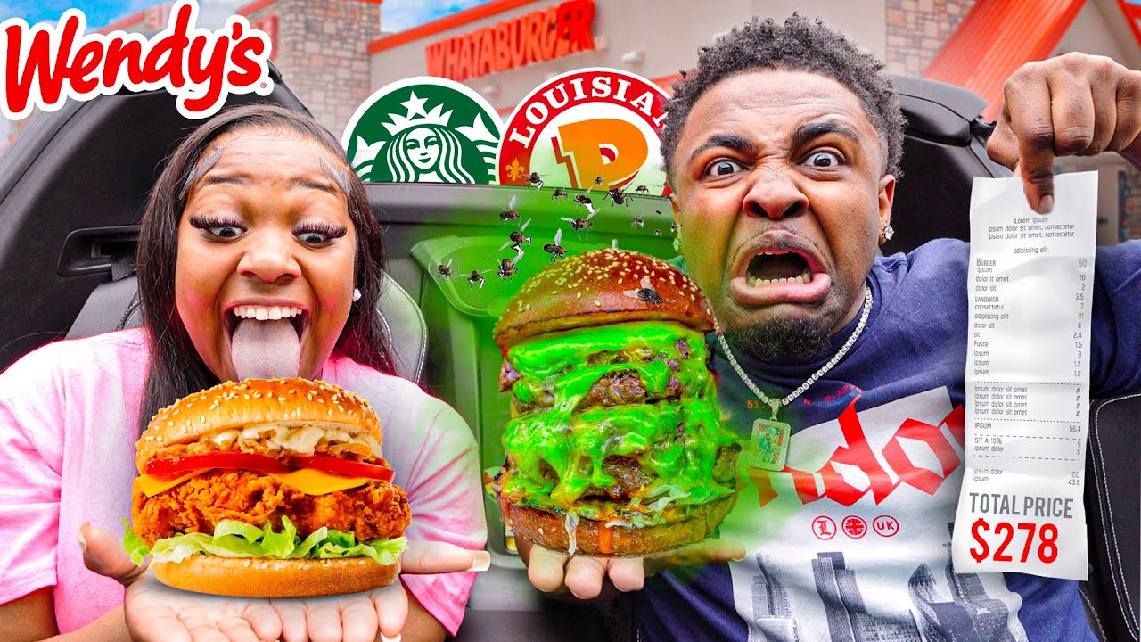 Letting Fast Food Employees DECIDE What We Eat for 24 HOURS!
