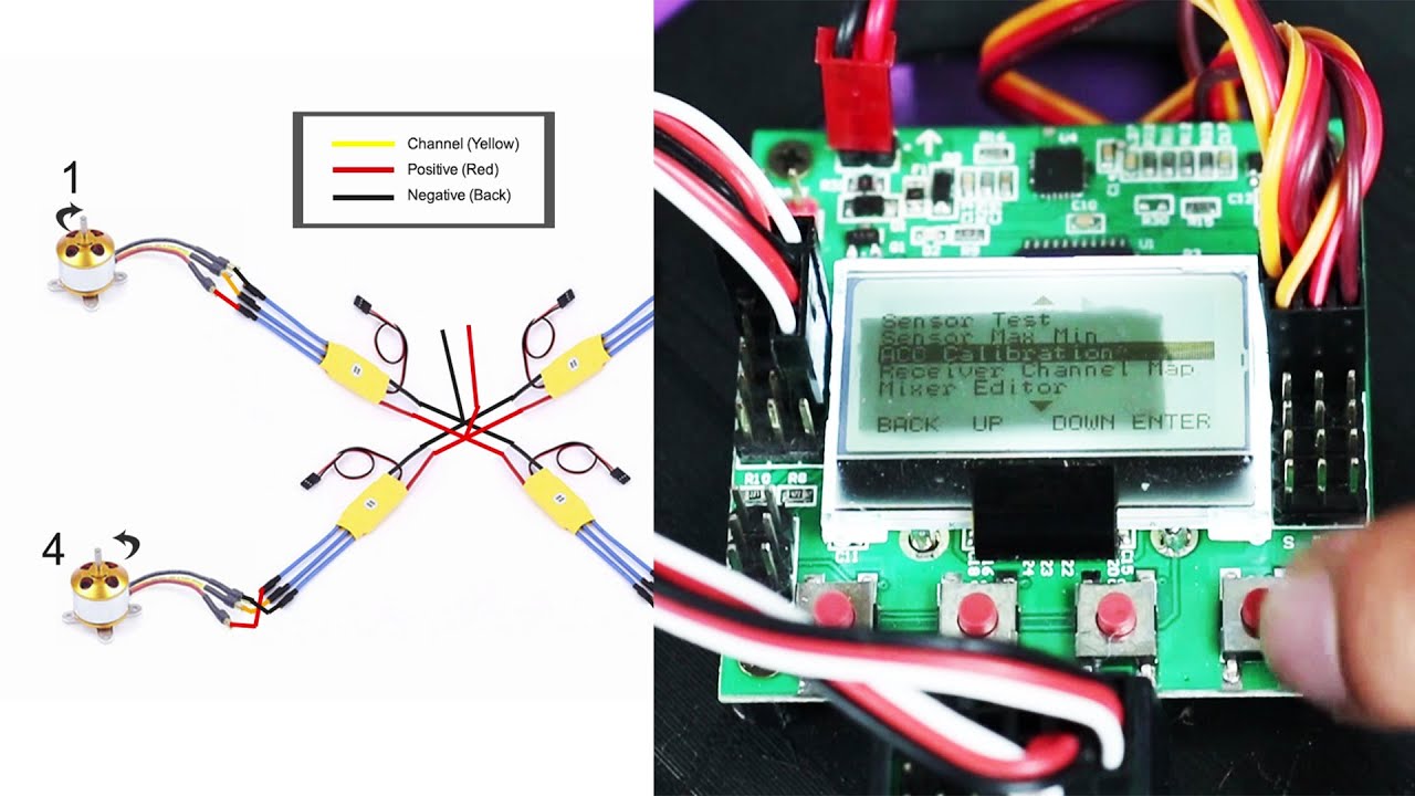 Flight controller setup KK 2.1.5 #quadcopter