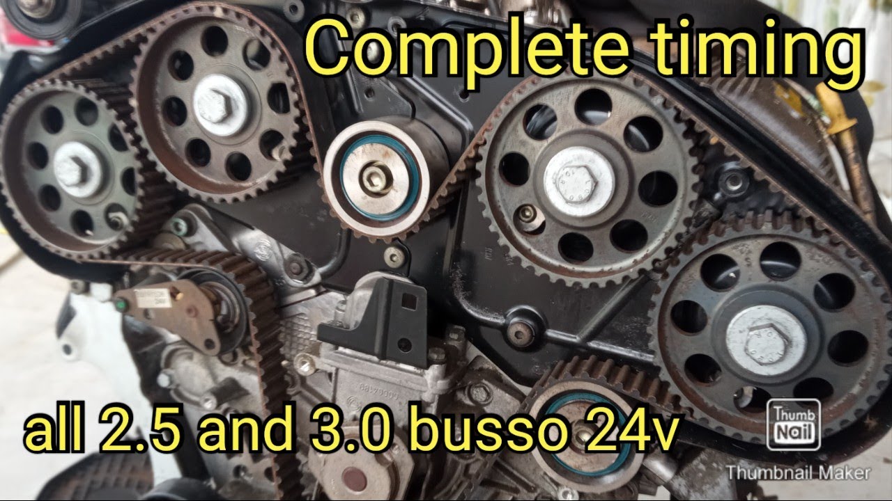 How to change Complete Timing Kit w\ Pump. Alfa Romeo 2.5 V6 and 3.0 V6 Busso 24v