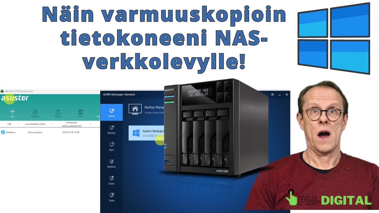 Näin varmuuskopioin tietokoneen, puhelimen kuvat ja videot  NAS-verkkolevylle
