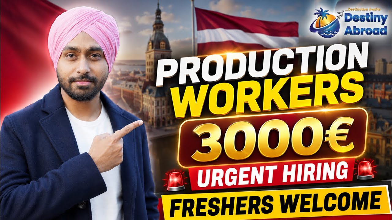 LATVIA FACTORY JOBS 2026 | 3000&euro; SALARY | URGENT HIRING FOR FRESHERS