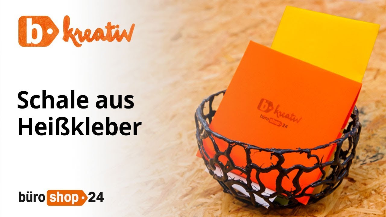DIY: Schale aus Hei&szlig;kleber