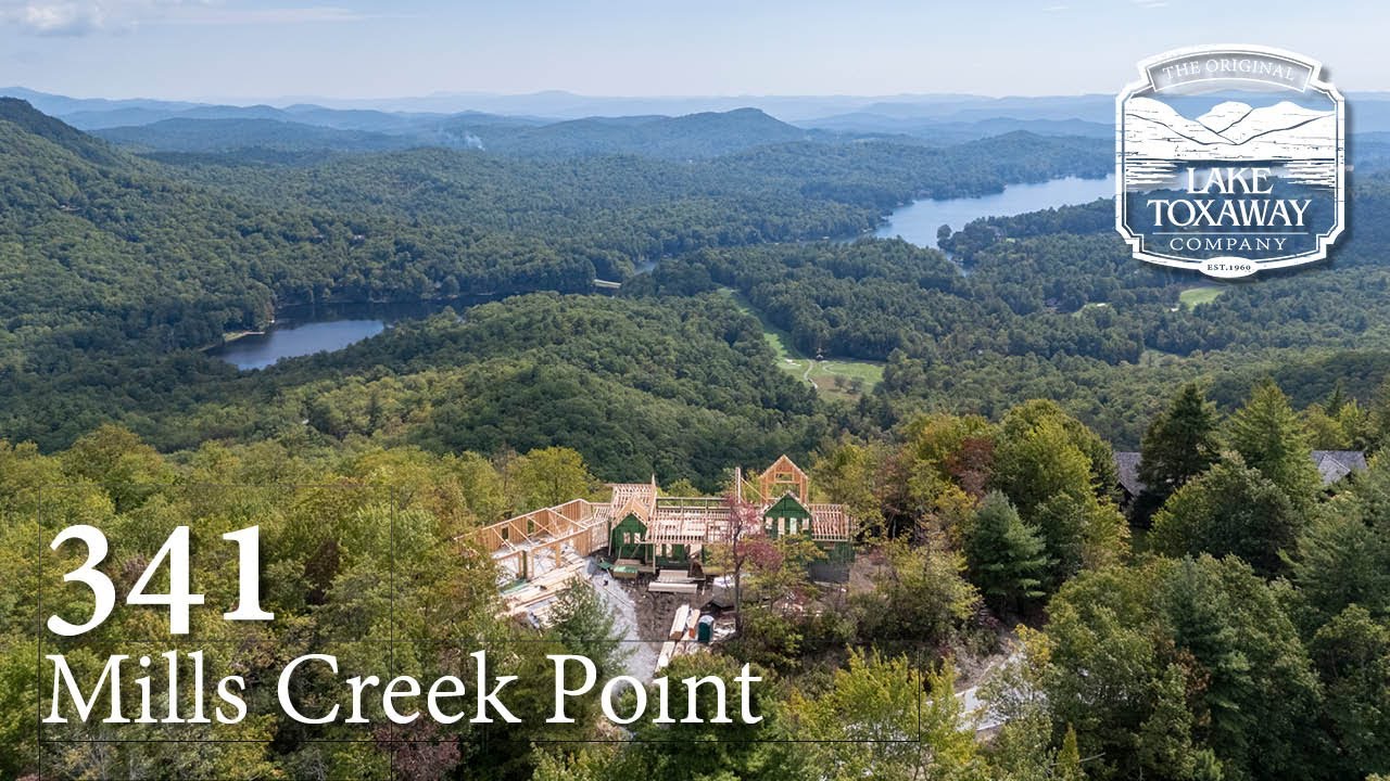 New Luxury Mountain Home Under Construction with Stunning Lake Toxaway Views