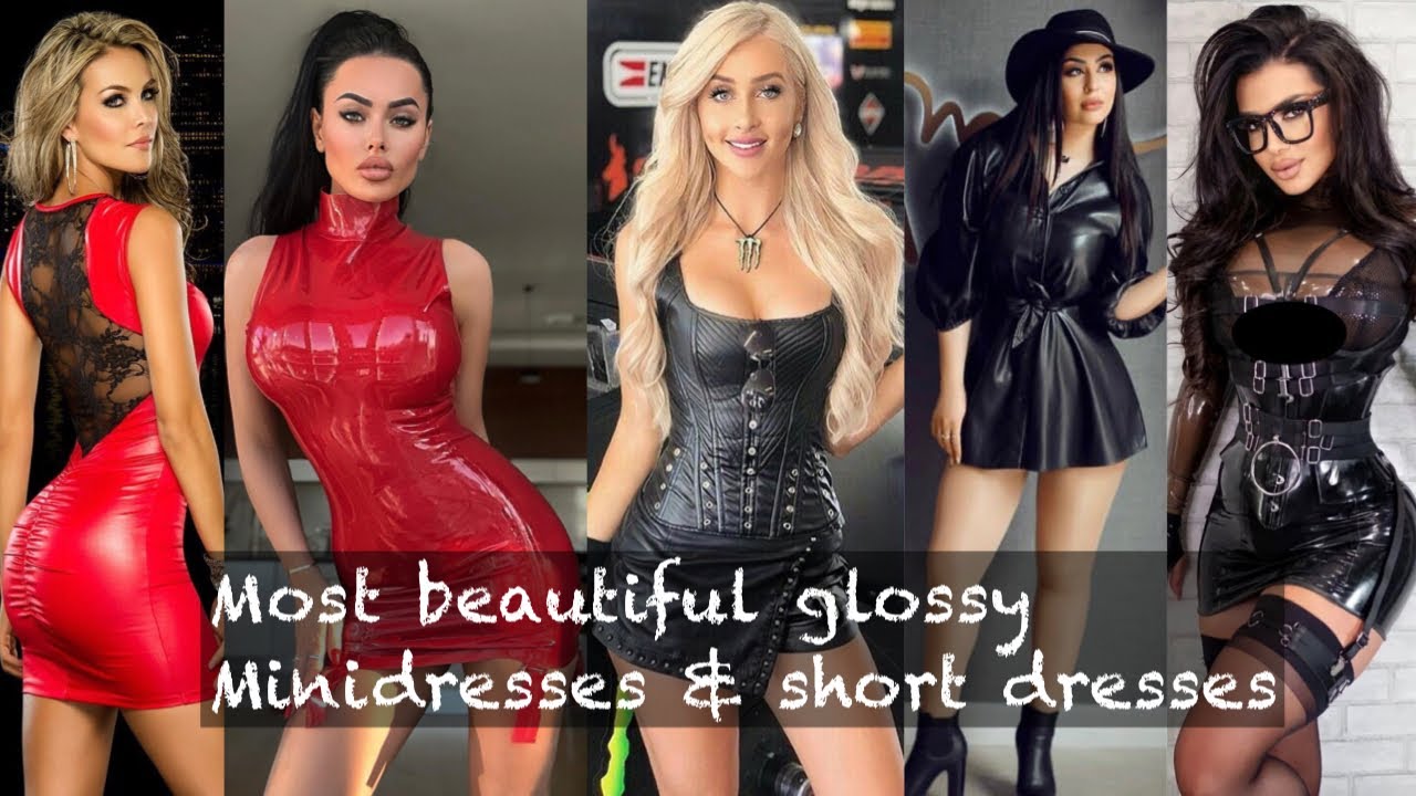 #glamorous & Glossy  different types of #minidress #review #new #trending #lookbook #shortdress #pvc