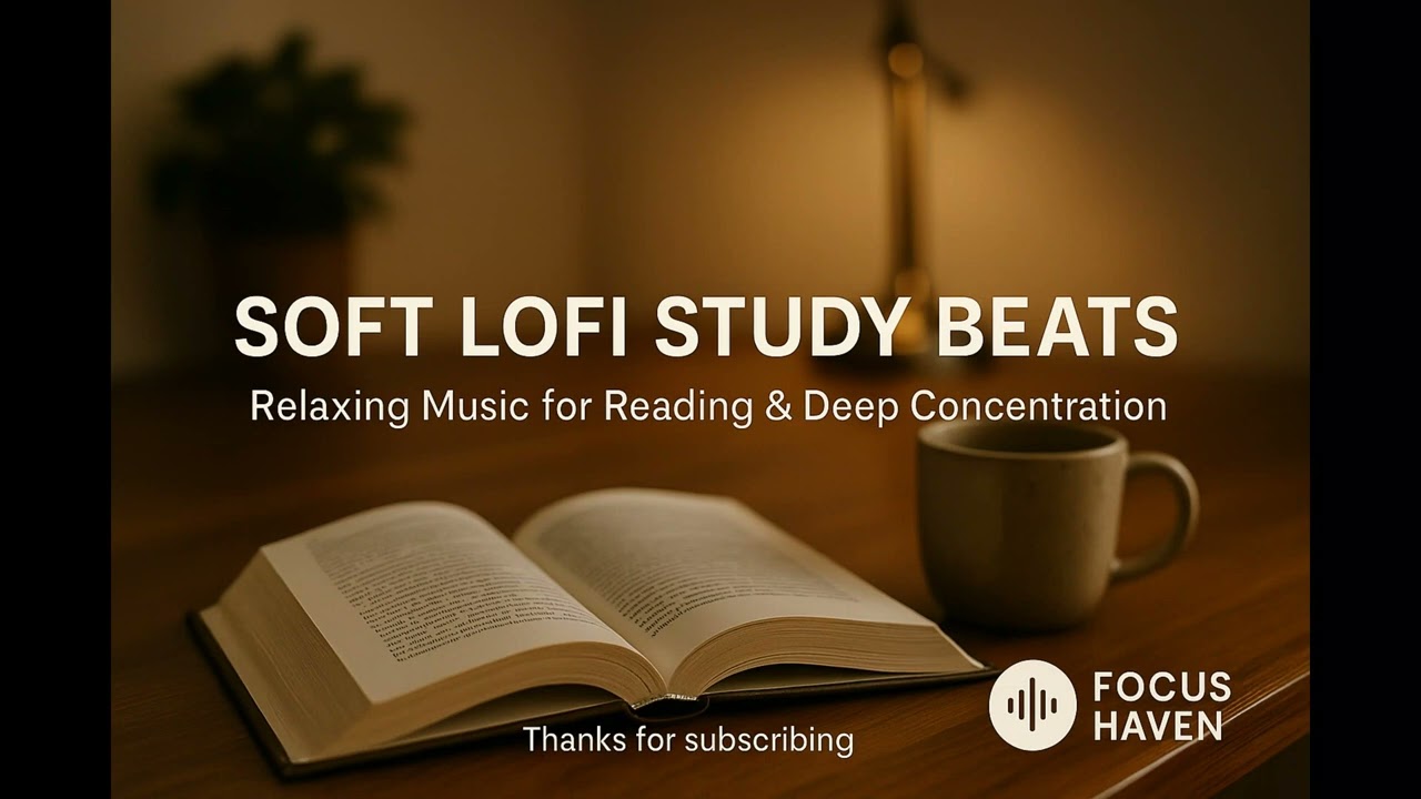 Soft Lofi Study Beats — Relaxing Music for Reading & Deep Concentration | Focus Haven