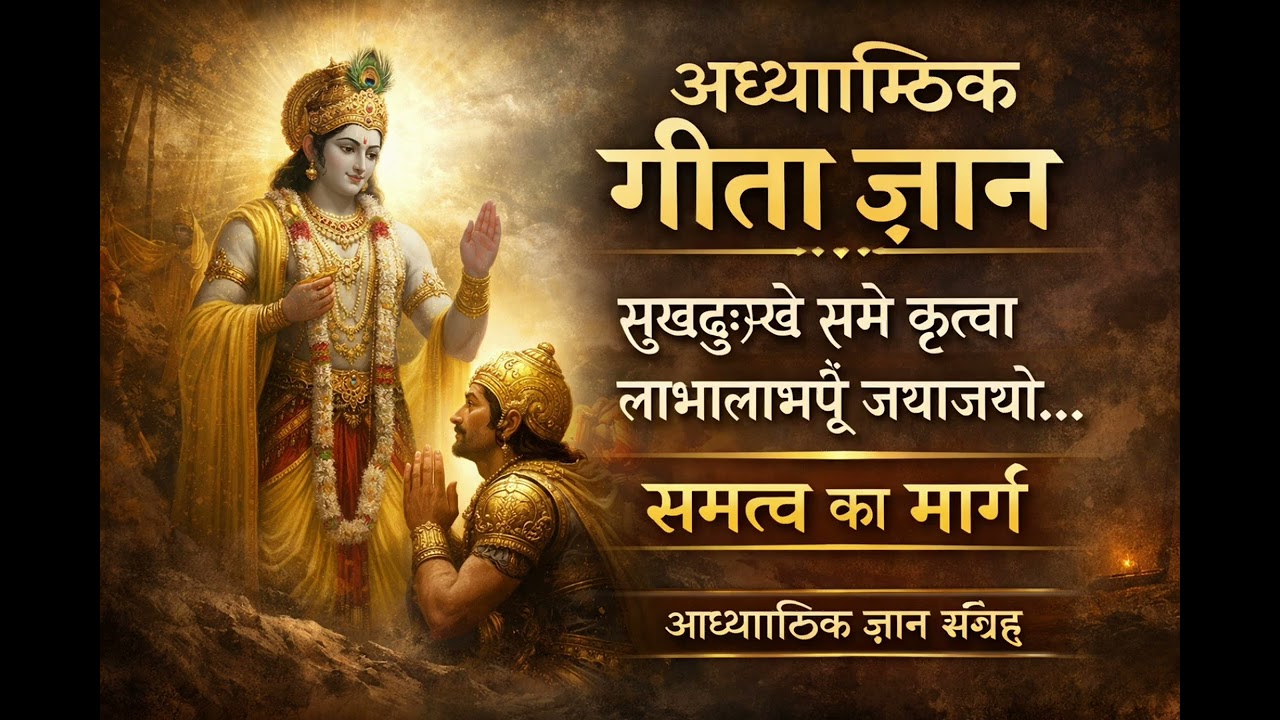 गीता ज्ञान प्रवचन | समत्व का मार्ग | श्रीकृष्ण उपदेश | आध्यात्मिक ज्ञान संग्रह