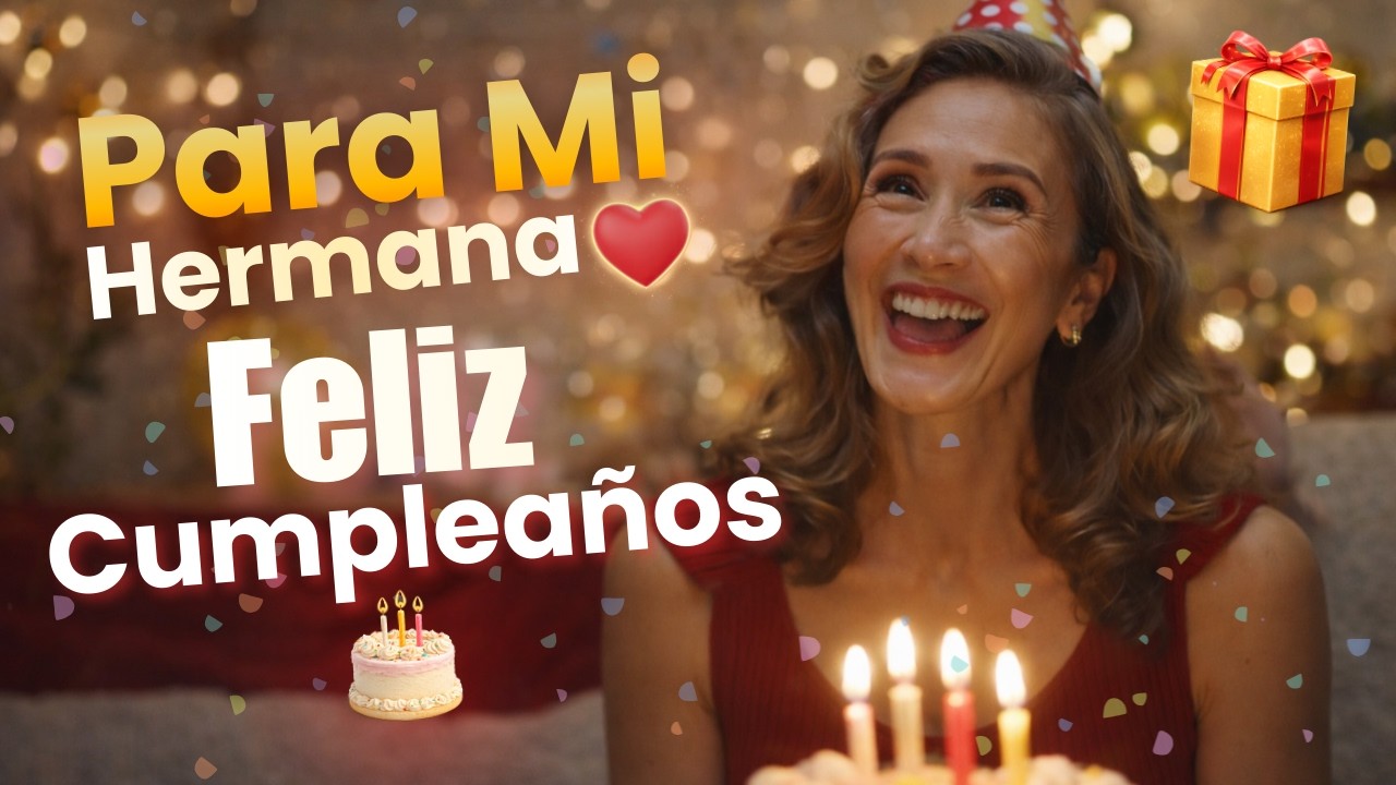 Feliz Cumpleaños Hermana Querida