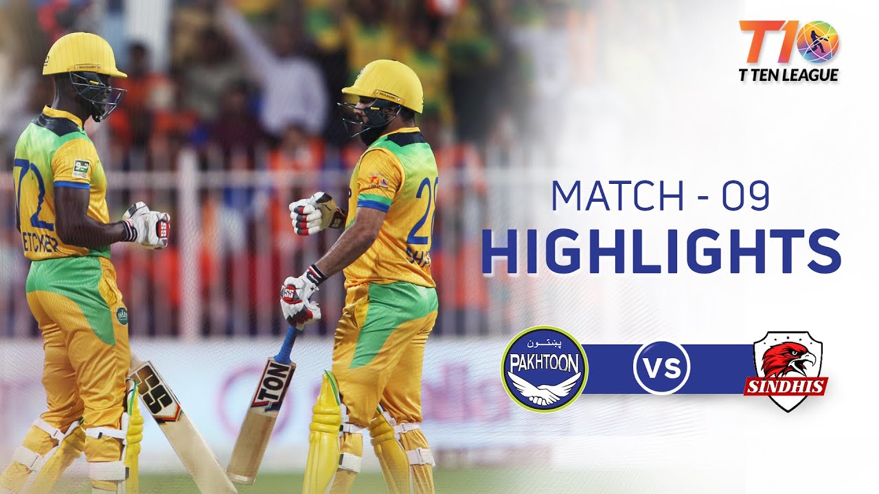 Match 9, Sindhis vs Pakhtoon, T10 League Season 2