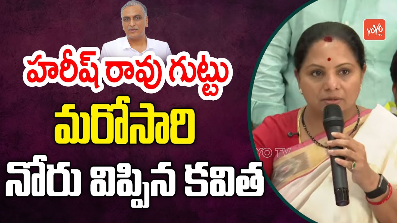 హరీష్ రావు గుంట నక్క గారు Kavitha BLASTING Comments On Harish Rao | YOYO TV Channel
