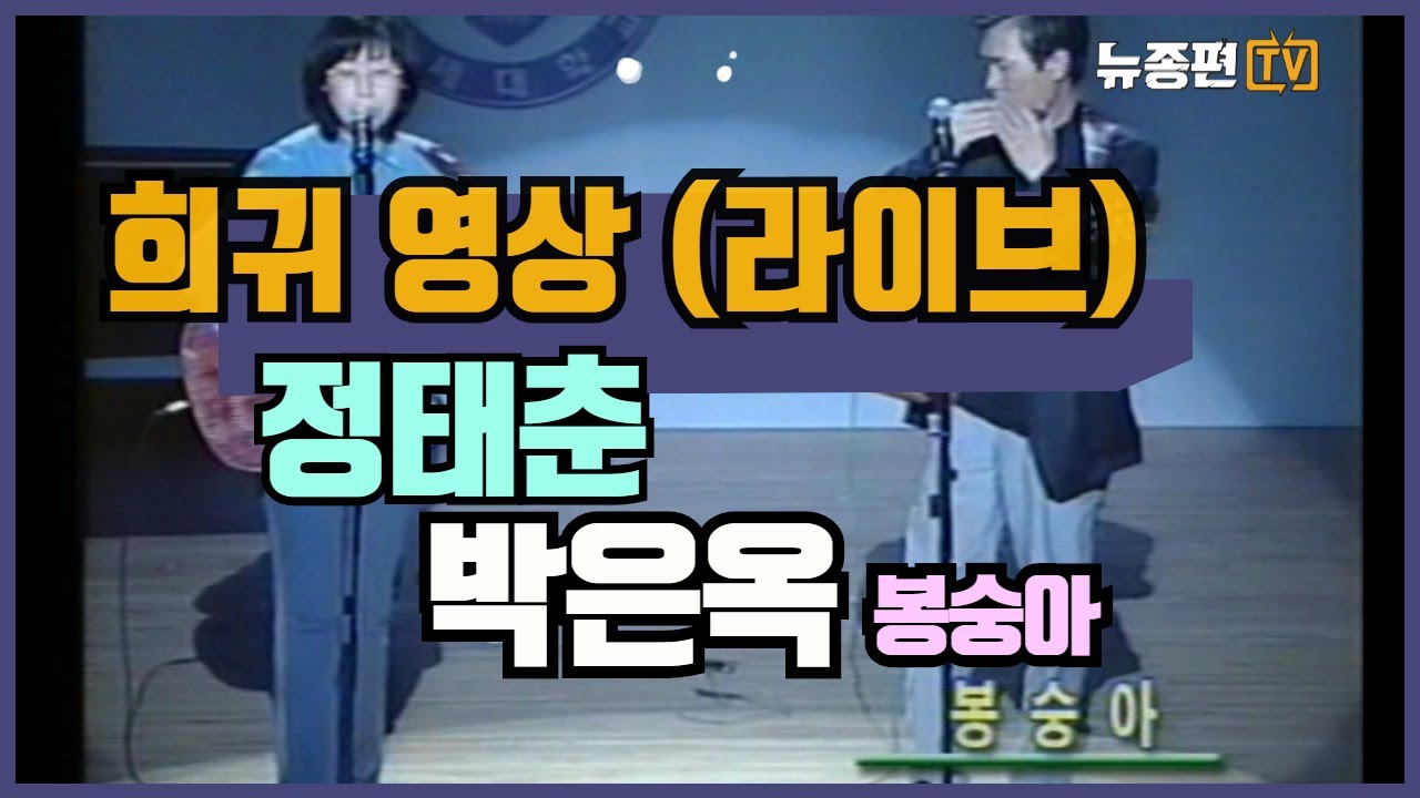 정태춘 박은옥 라이브 공연  - 봉숭아 -