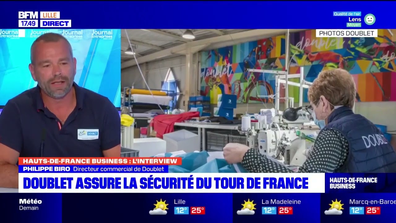 Philippe Biro (Doublet) est l'invité de BFM Grand Lille / Le Journal des Entreprises